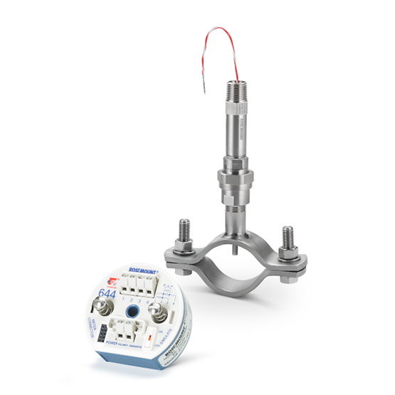rosemount-0085-clamp-and-644-ransmitter