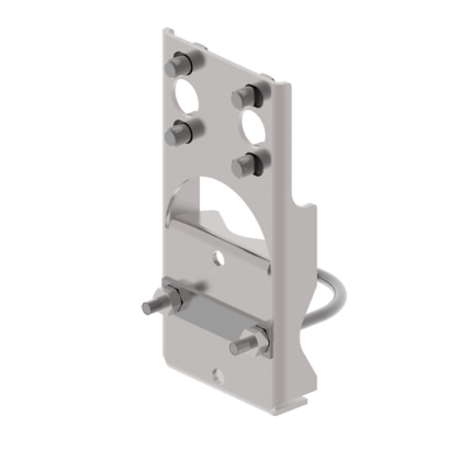 Rosemount™ B3 Traditional Flange Bracket Kit, 2-in Pipe Mount, Stainless Steel Bolts